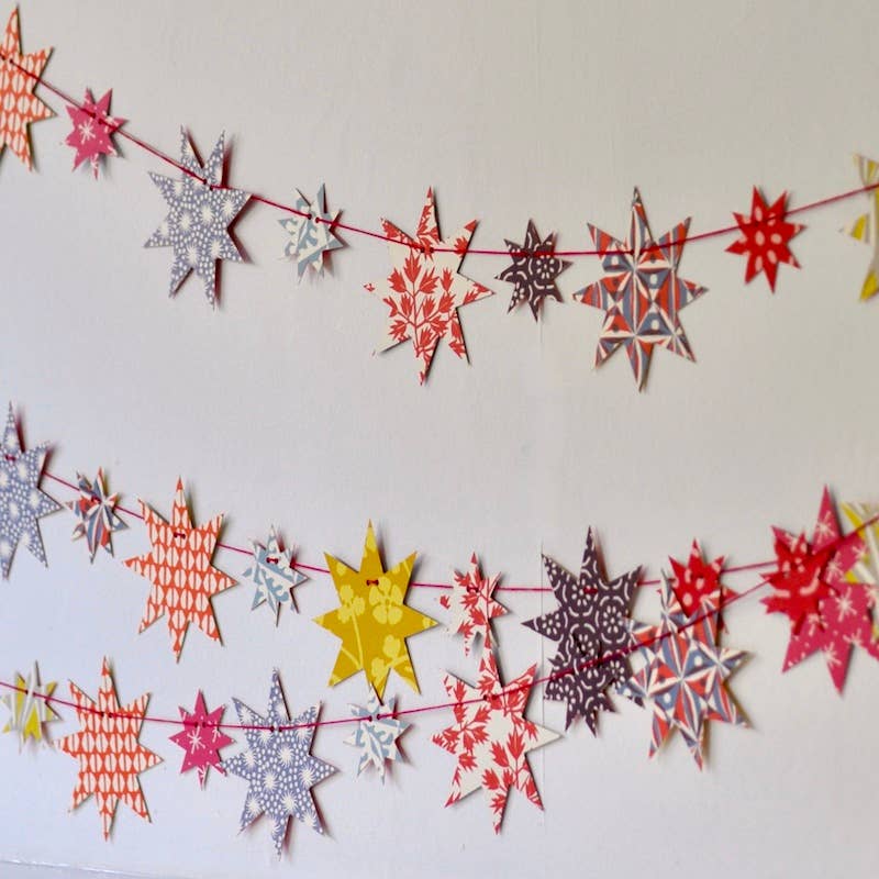 Make A Star Paper Garland