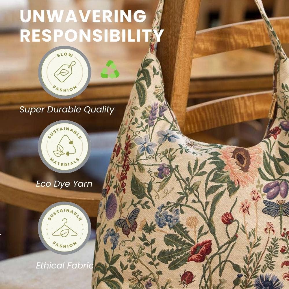 Morning Garden Hobo Bag
