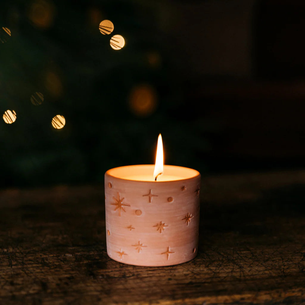 Figgy Pudding Candle in a Terracotta Pot