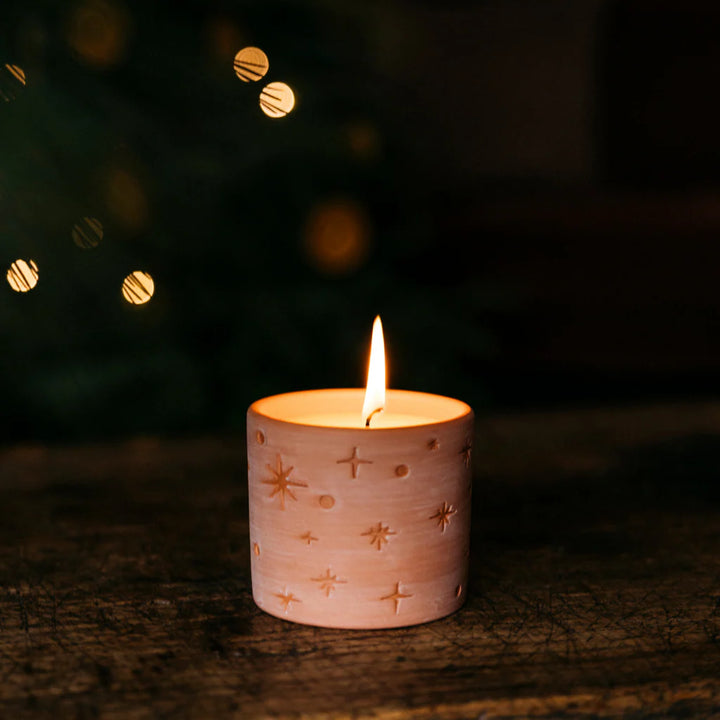 Figgy Pudding Candle in a Terracotta Pot