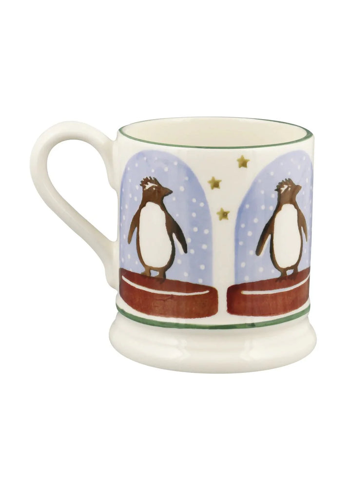 Penguin Snow Globe 1/2 Pint Mug