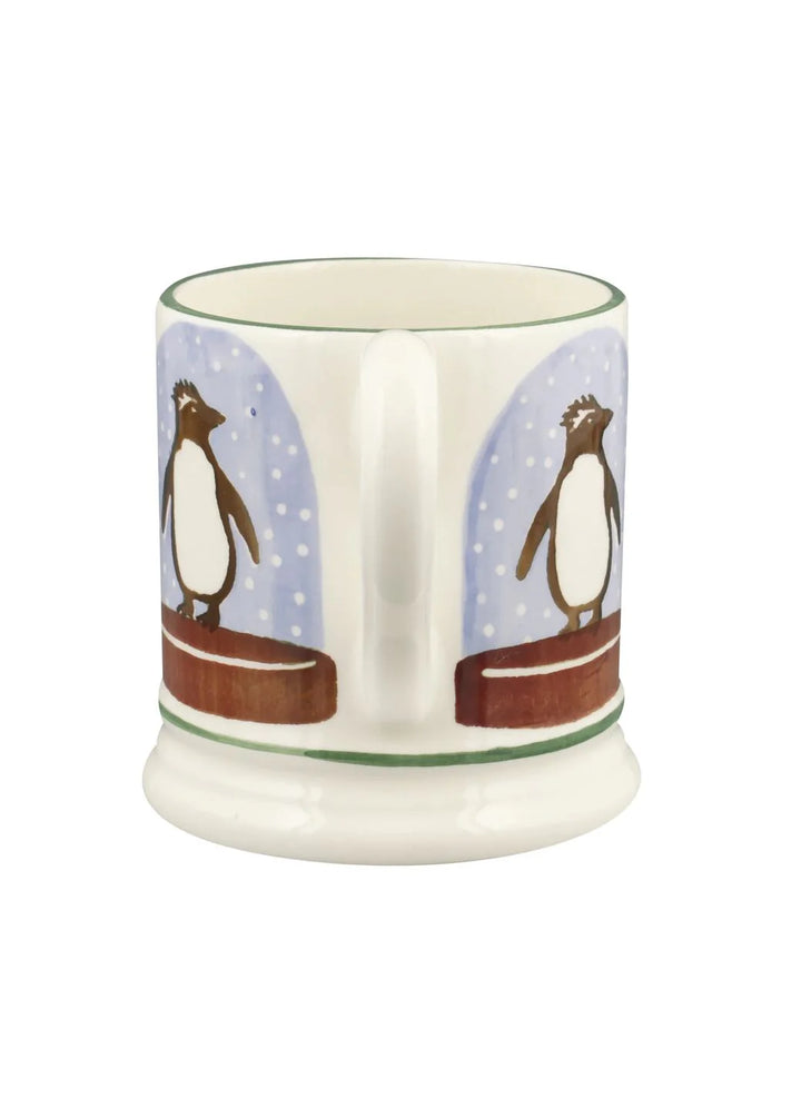 Penguin Snow Globe 1/2 Pint Mug