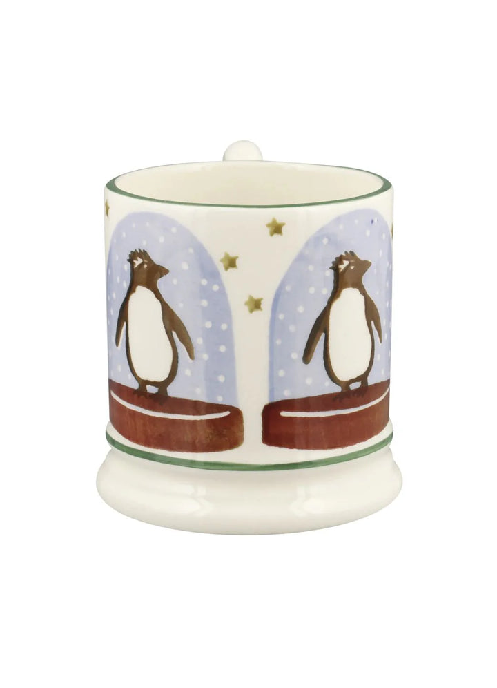 Penguin Snow Globe 1/2 Pint Mug