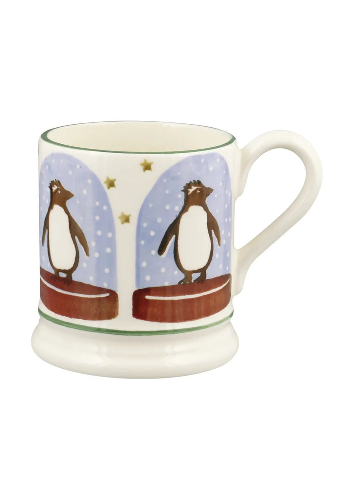 Penguin Snow Globe 1/2 Pint Mug