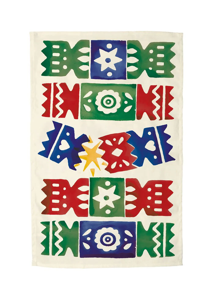 Christmas Crackers Tea Towel