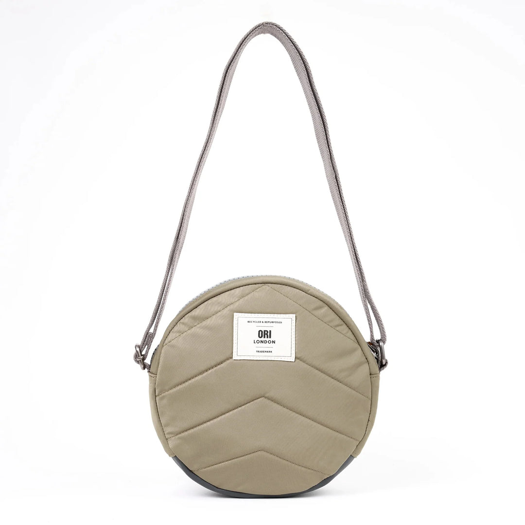 Paddington Small Crossbody Bag in Taupe Nylon