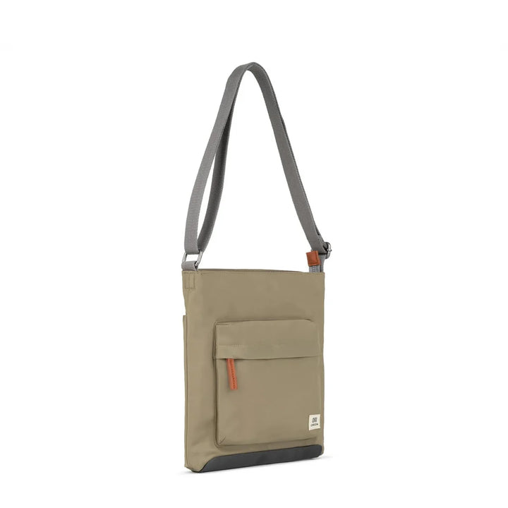 Kennington Medium Crossbody Bag in Taupe Nylon
