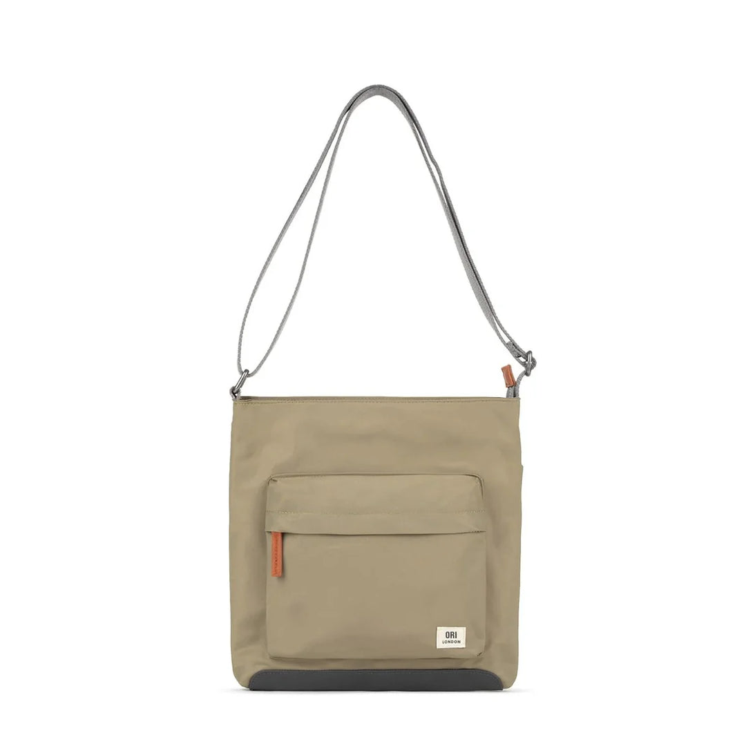 Kennington Medium Crossbody Bag in Taupe Nylon