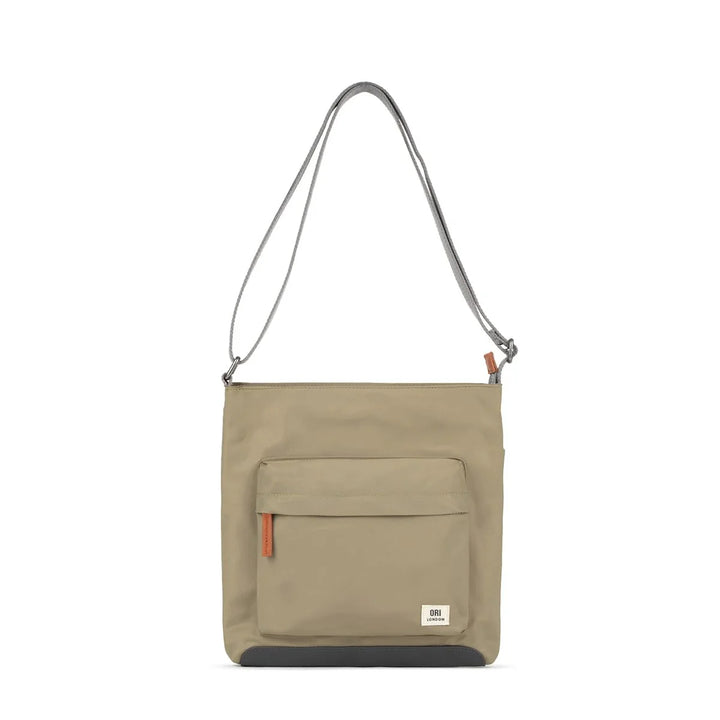 Kennington Medium Crossbody Bag in Taupe Nylon