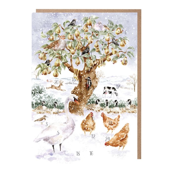 'The Twelve Days of Christmas' Advent Calendar Card