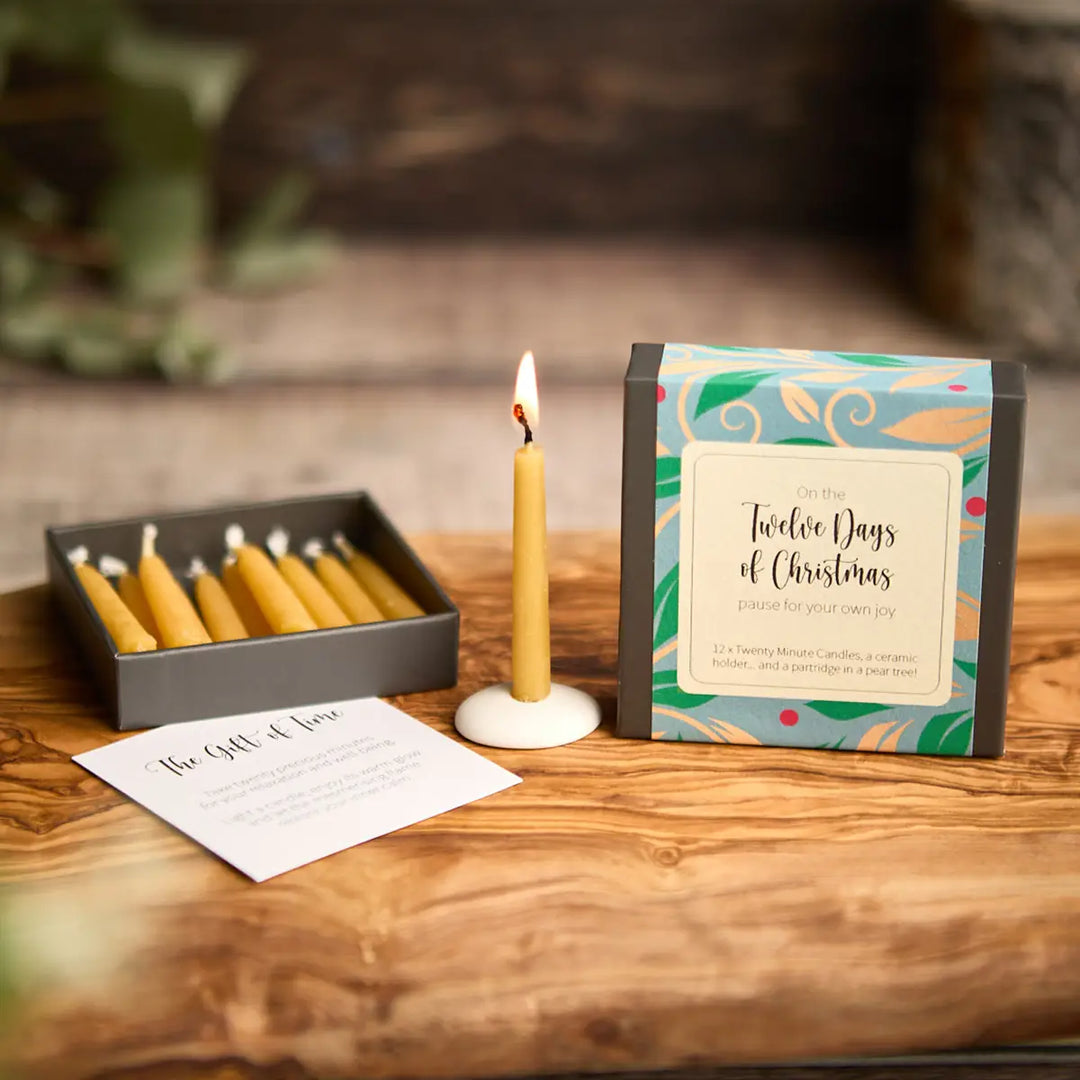 Twelve Days of Christmas Mini Candle Set