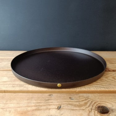12 Inch Spun Iron Baking and Serving Tray