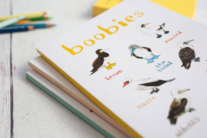 Boobies Recycled Notebook - A5