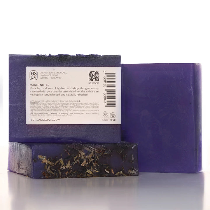 Highland Lavender Organic Glycerine Soap 150g