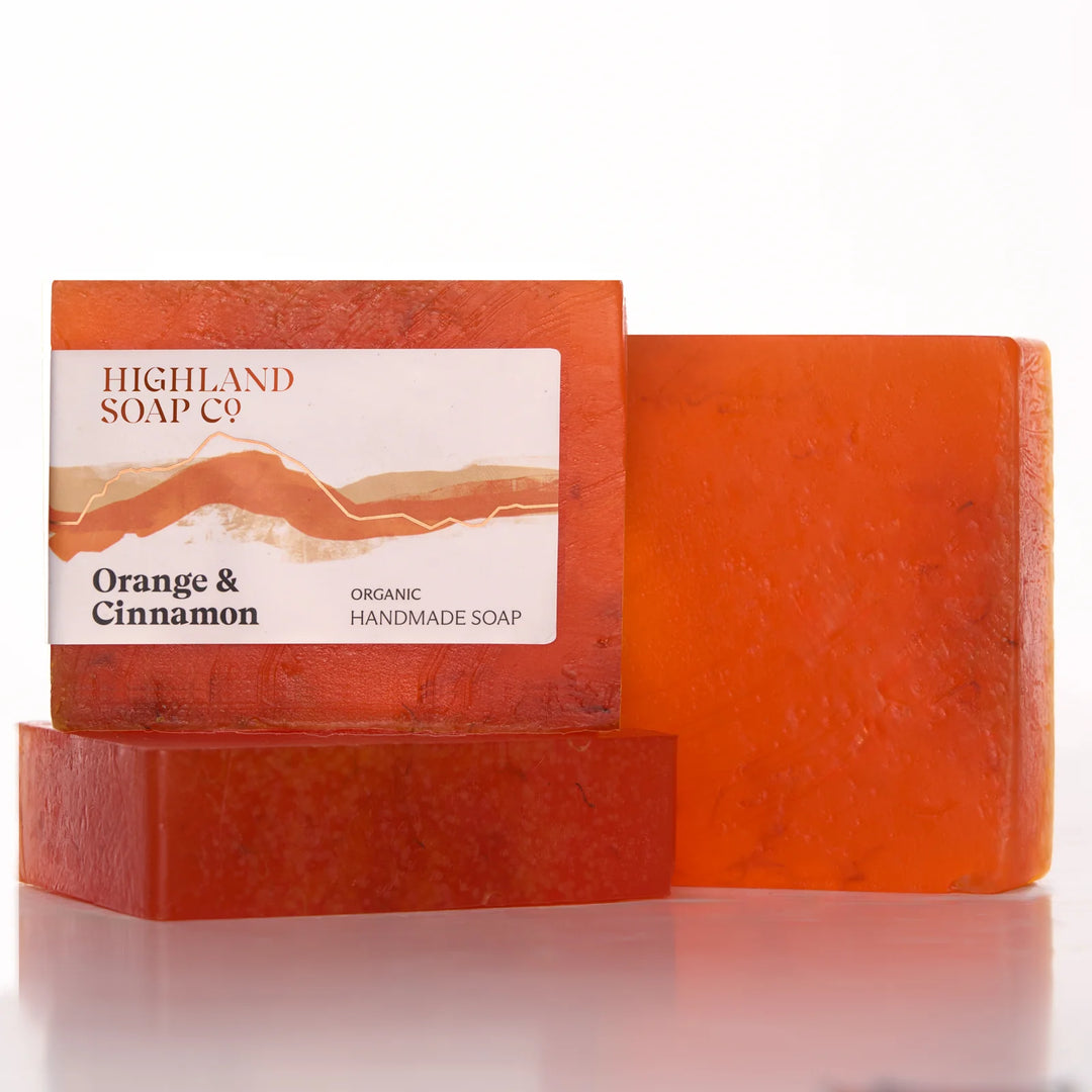 Sweet Orange & Cinnamon Organic Glycerine Soap 150g