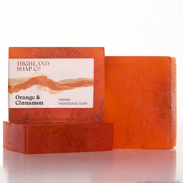 Sweet Orange & Cinnamon Organic Glycerine Soap 150g