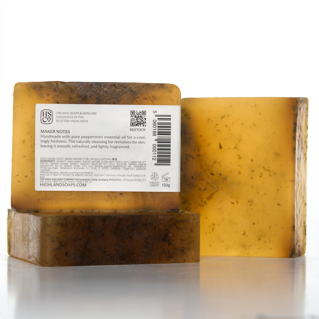 Peppermint Organic Glycerine Soap 150g