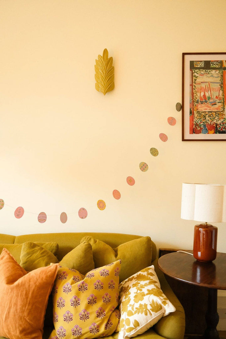 Egg Hunt Sewn Cotton Paper Garland