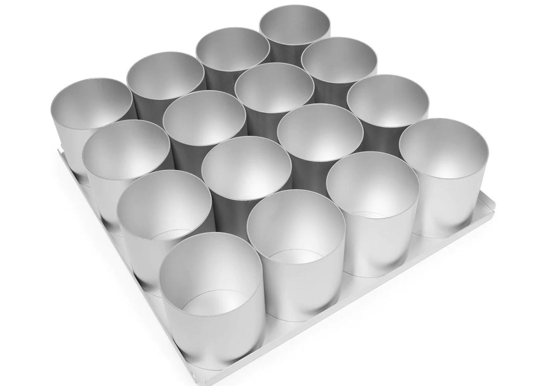 16 Piece 3 inch Round Multi Mini Cake Tin Set