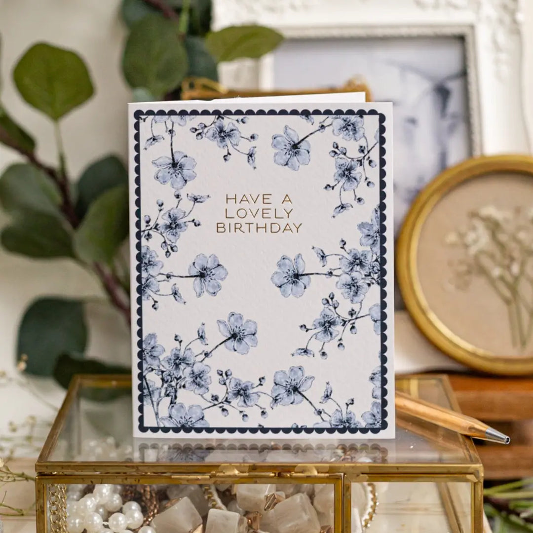 'Have a Lovely Birthday' Chateau Greeting Card