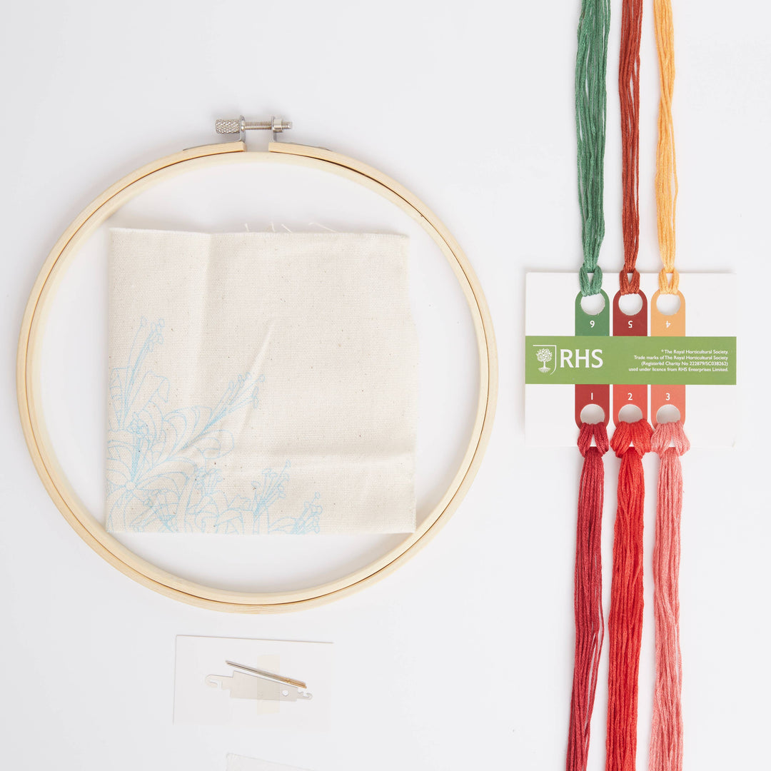 Royal Horticultural Society Guernsey Lily Embroidery Kit