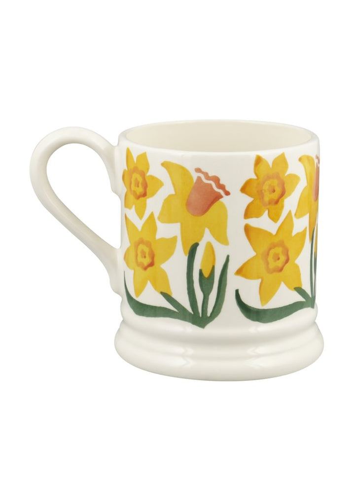 Daffodil Hand-Stamped 1/2 Pint Mug