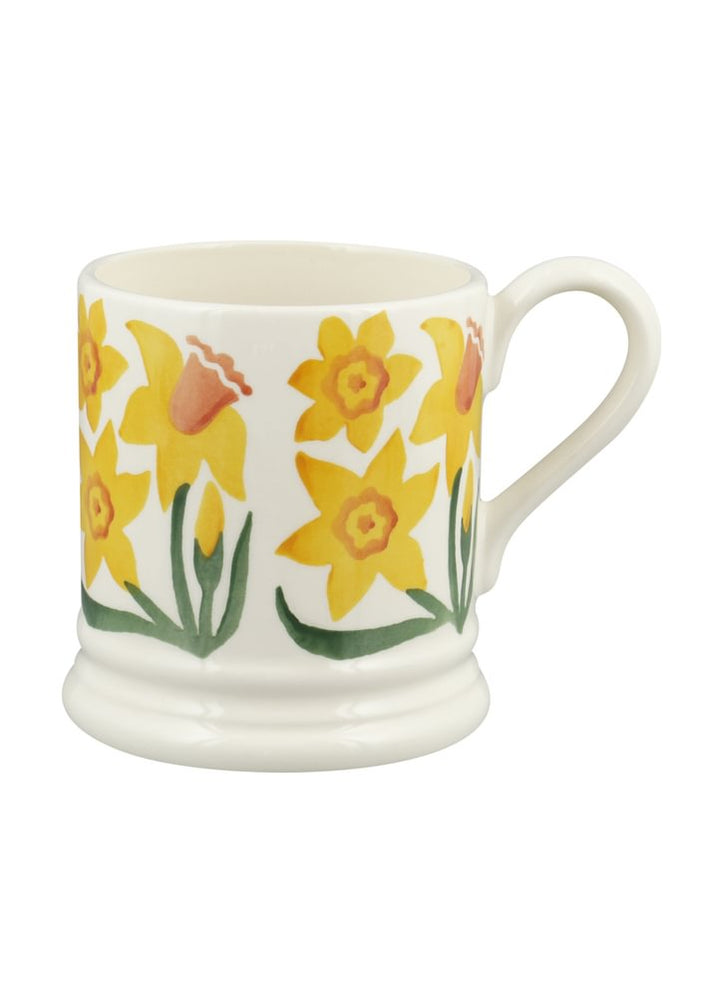 Daffodil Hand-Stamped 1/2 Pint Mug