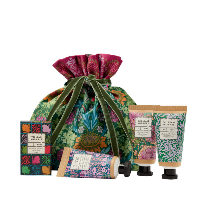 William Morris Sunflower Swan Velvet Hand Care Pouch