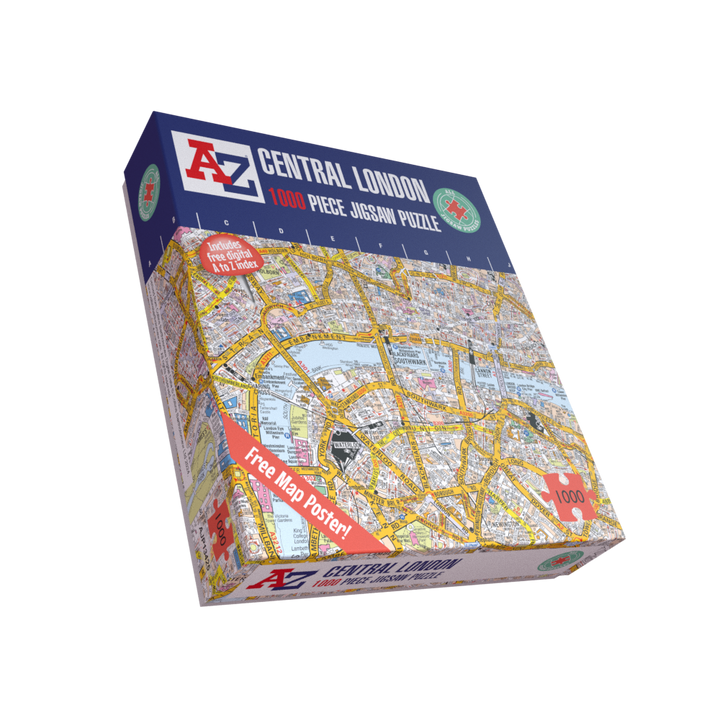 A to Z Map of Central London 1000 Piece Jigsaw