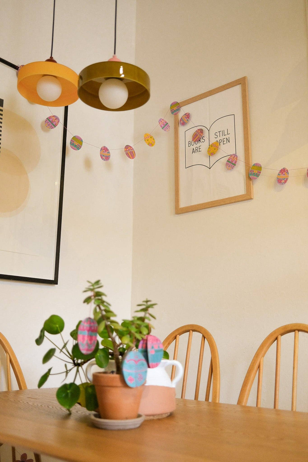 Easter Egg Sewn Paper Garland