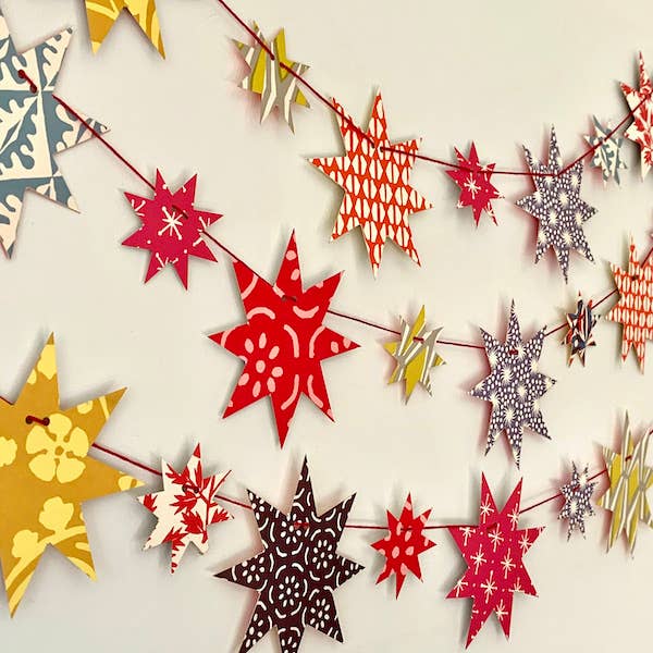 Make A Star Paper Garland