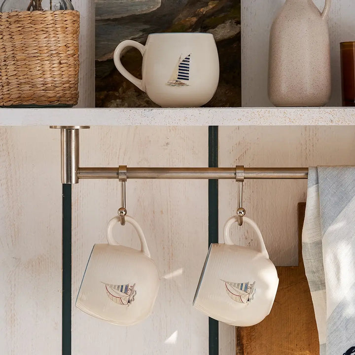 Coastal Boats Large Stoneware Mug
