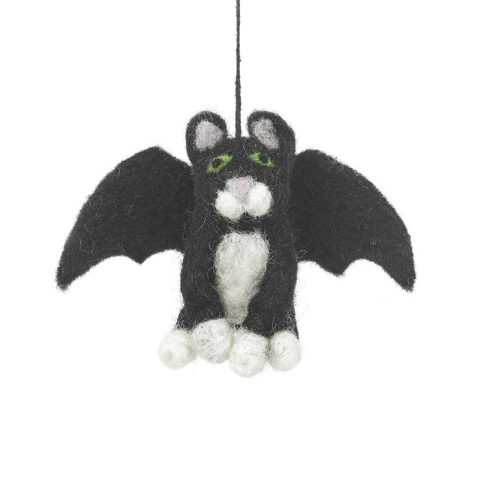 Batty Catty Handmade Hanging Felt Halloween Decoration
