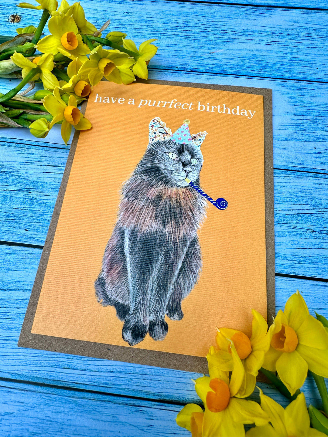 Purrfect Cat Birthday Eco Friendly Card