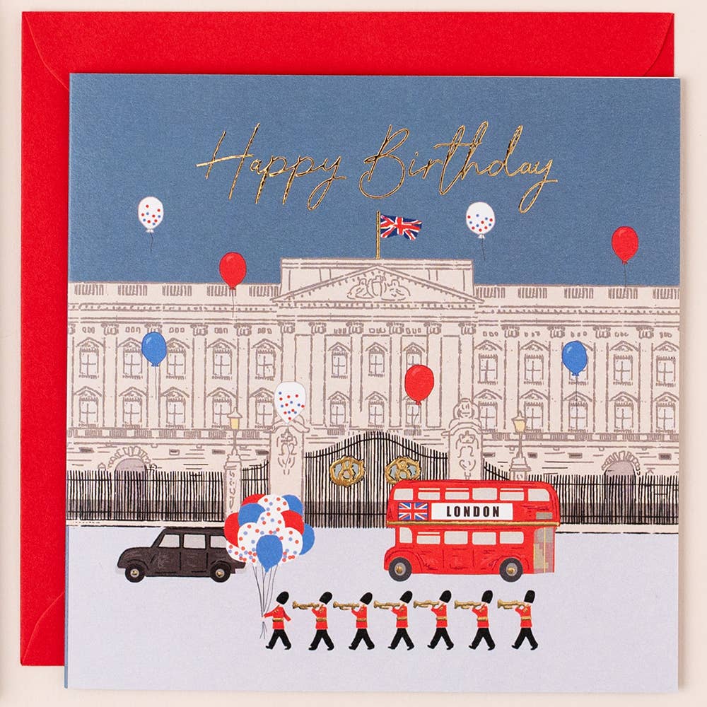 'Happy Birthday' London 'Buckingham Palace' Birthday Card
