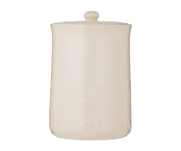 In The Meadow Large Storage Jar with Lid-- Cream