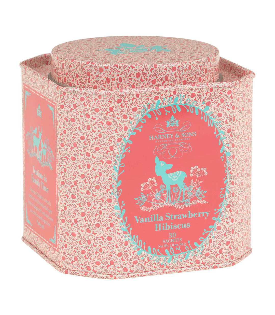 Vanilla Strawberry Hibiscus Caffeine Free Tea - 30 Sachets