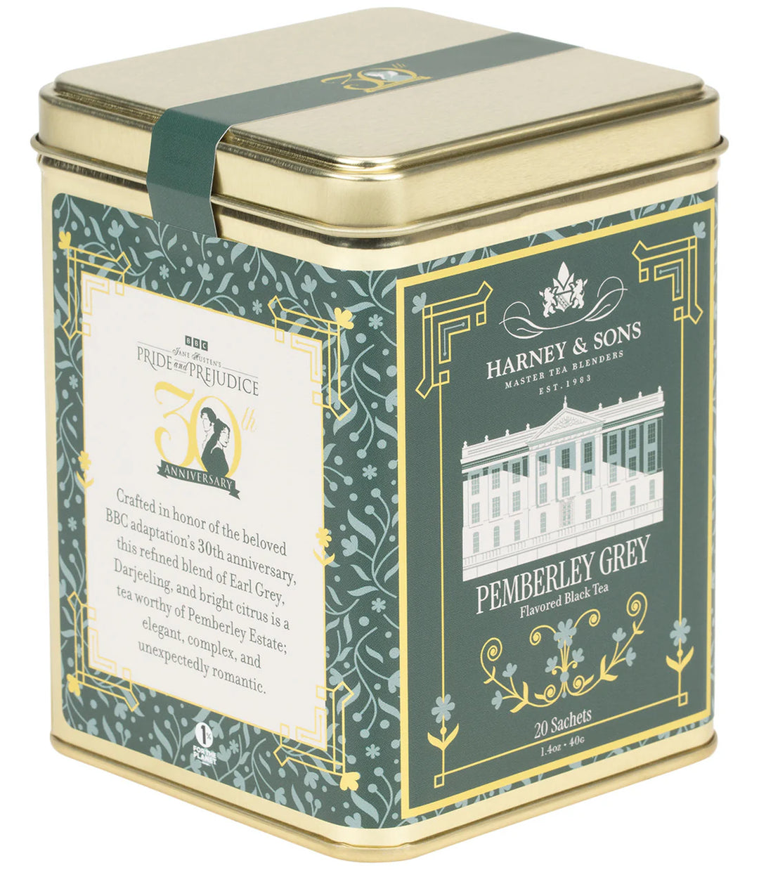 Pride & Prejudice Pemberley Grey Flavored Black Tea  - 20 Sachets