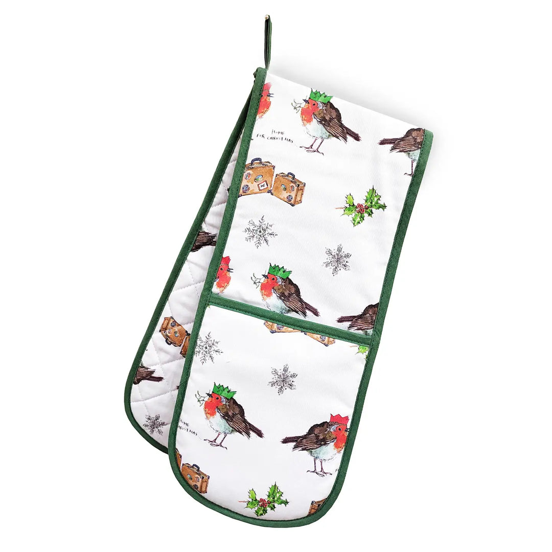 Home For Christmas Double Oven Glove