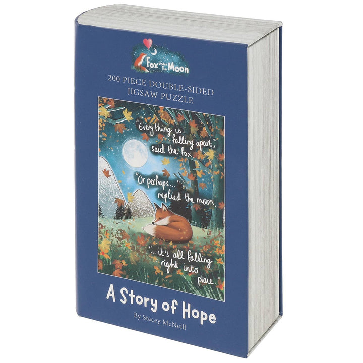 Fox Under The Moon Hope 200 Piece Double Sided Jigsaw Puzzle