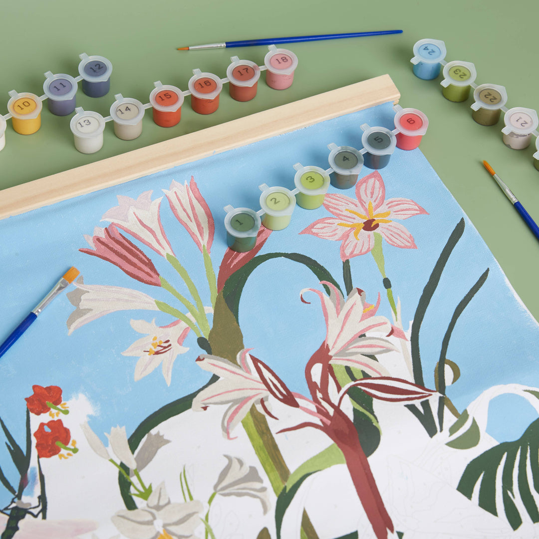 Royal Horticultural Society Exotic Florals Paint By Numbers Kit