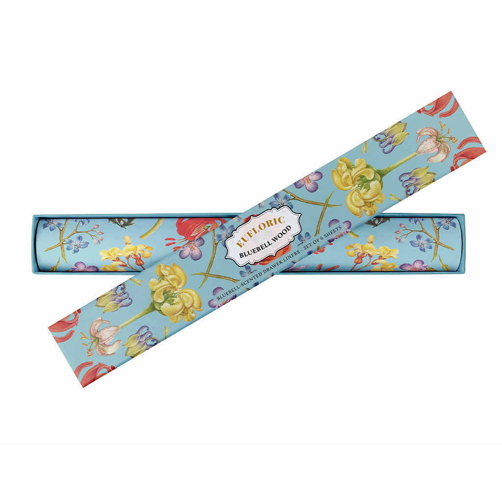 'Euphloric Bluebell Wood' Bluebell-Scented Drawer Liners
