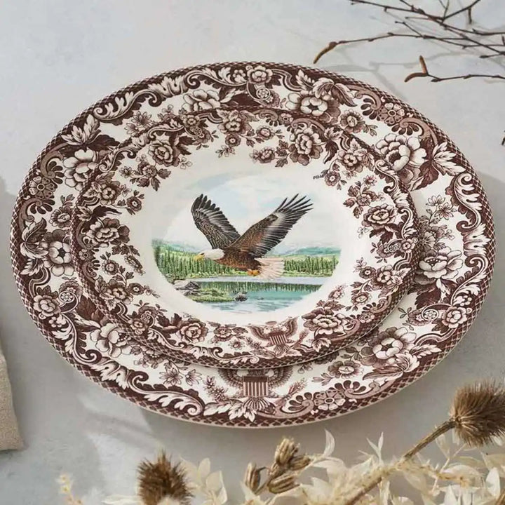 Spode Woodland Eagle 250th Anniversary Dinner Plate