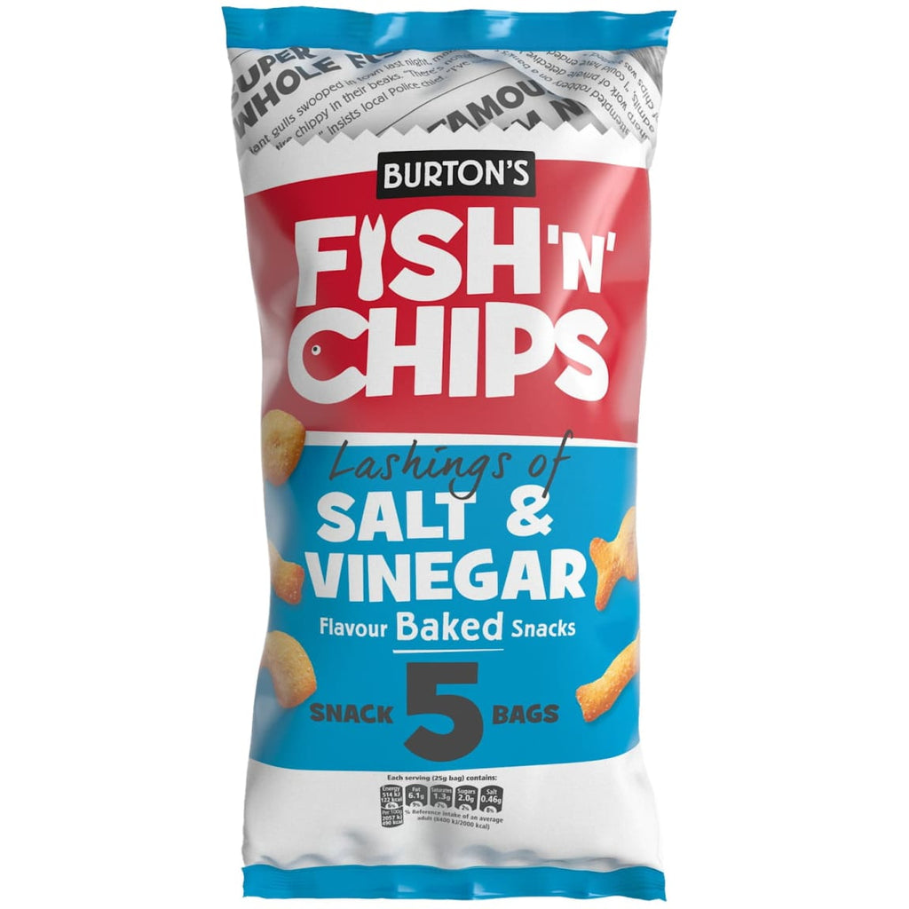 Fish Born Chips AVENUE サマーベレー Burton's Fish & Chips Salt & Vinegar Flavor Baked Snack
