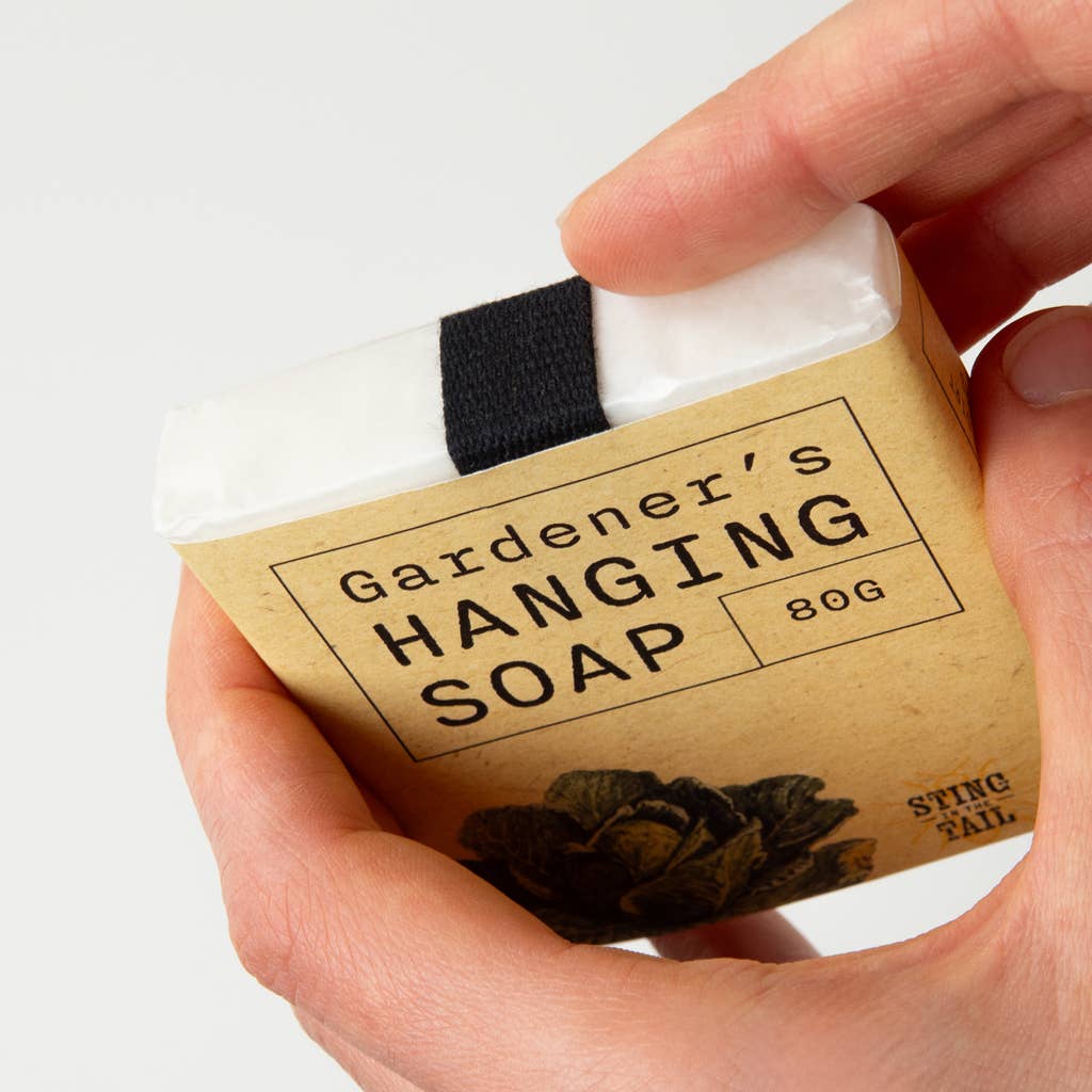 Gardener's Olive Hanging Soap on a Rope 80g