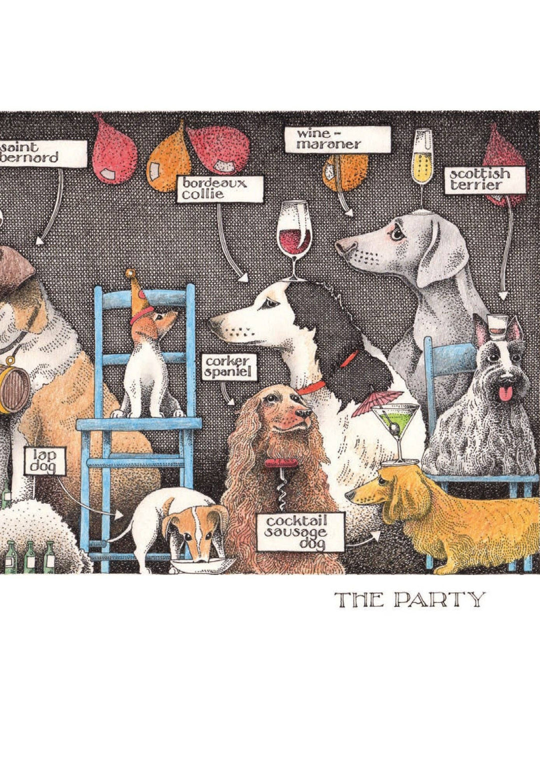 The Party Dog Card by Simon Drew