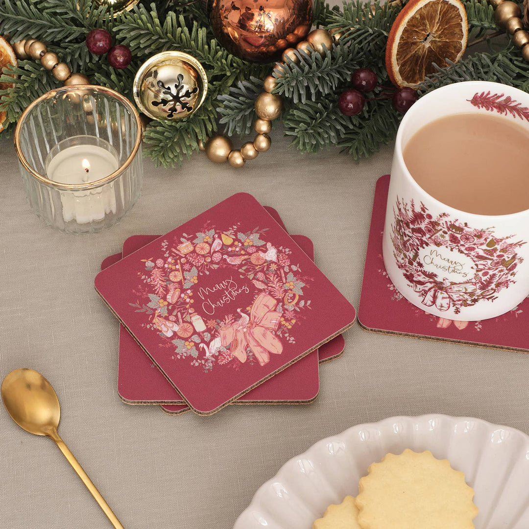 Ten Lords A Leaping Set of 4 Coasters