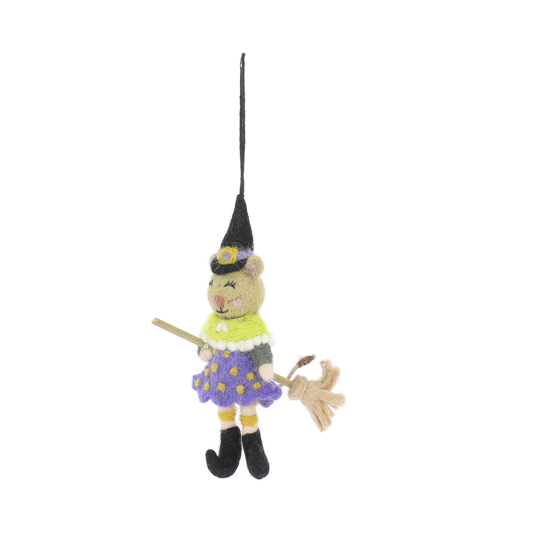 Halloween Witch Cat Hanging Decoration