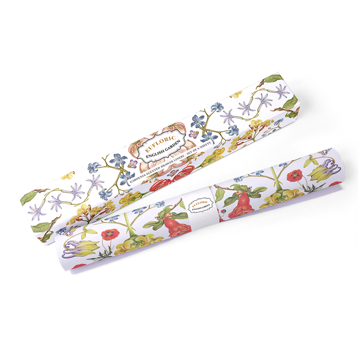 'Euphloric English Garden' Gardenia-Scented Drawer Liners