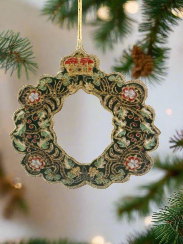 Crystal Christmas Wreath Decoration by Tinker Tailor London